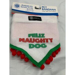 American Kennel Club (AKC) Pet Bandana "Feliz Naughty Dog"